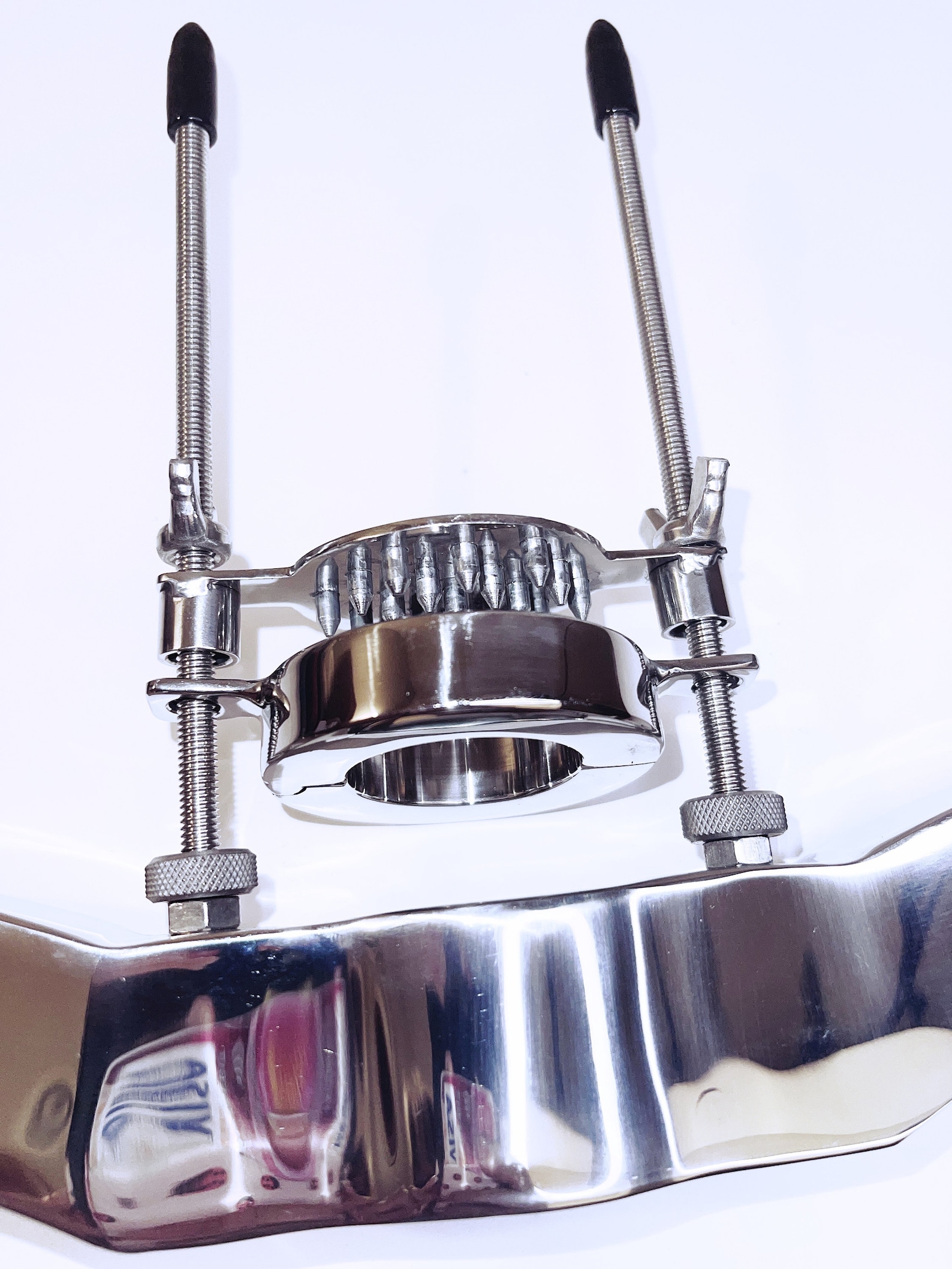 Pillory With Stainless Steel Testicular Squeeze Humbler Spiked Etsy