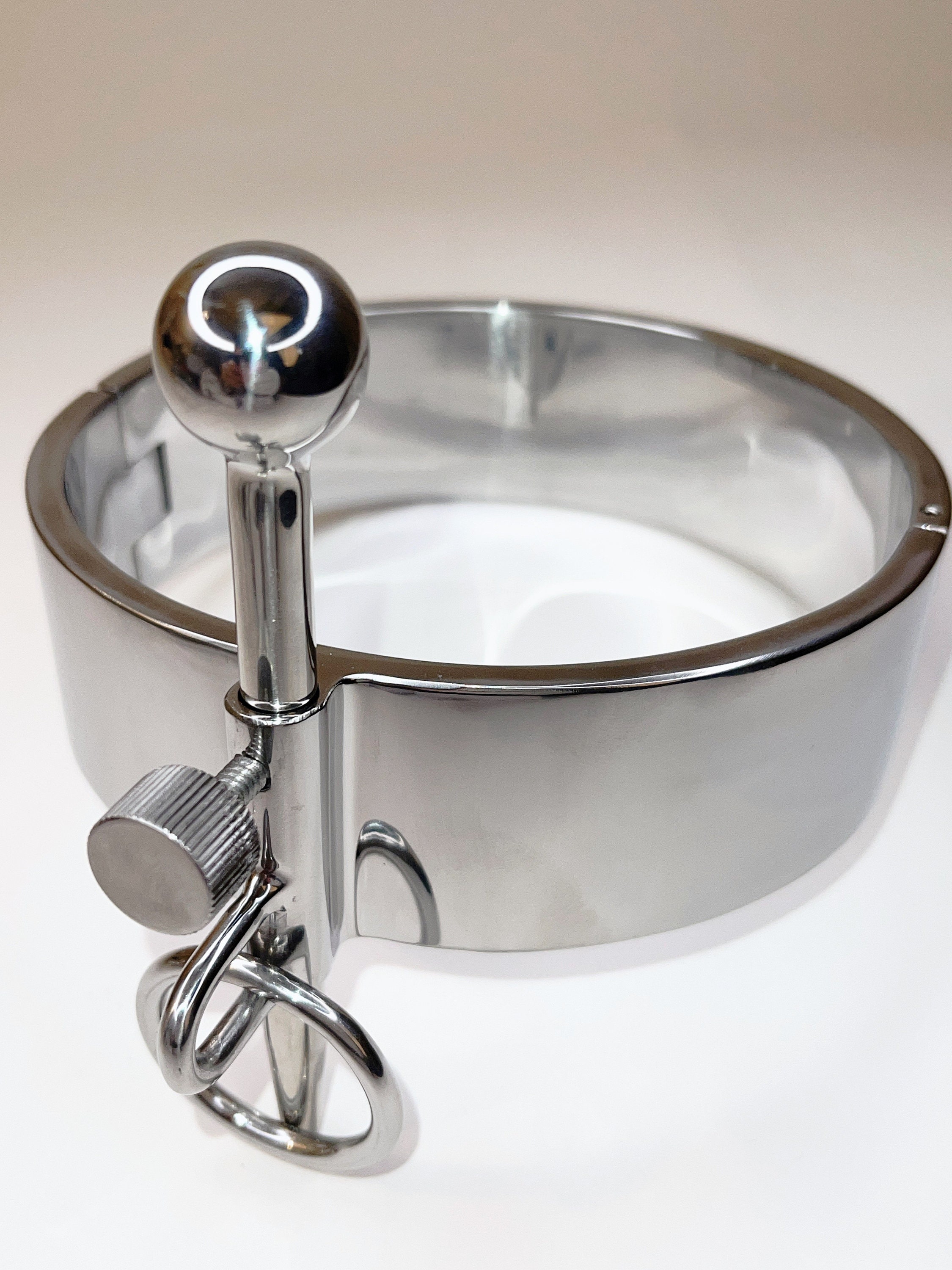 Steel Slave Collar Locking Stainless With Adjustable Head Raising Bar