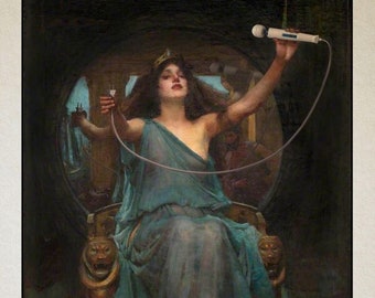 Queen of Wands Tarot 12x18 Print