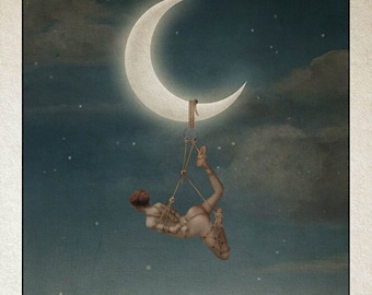 The Moon Tarot 12x18 Print