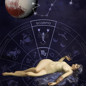 Scorpio Goddess Stampa 8x10