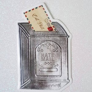 Pegatina de 2,5 x 4 mensajes de odio