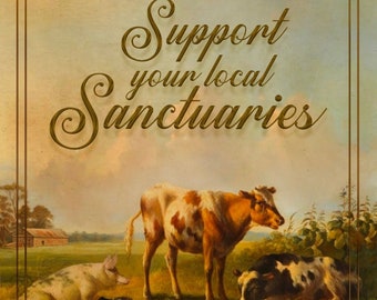 Support Your Local Sanctuaries 8x10 Print