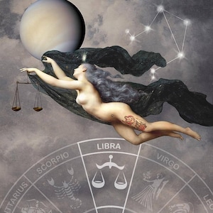 Bilancia Goddess 8x10 Stampa