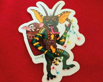 Krampus Gremlin 2.5X3.5 Sticker