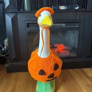 Pumpkin Halloween Goose Outfit
