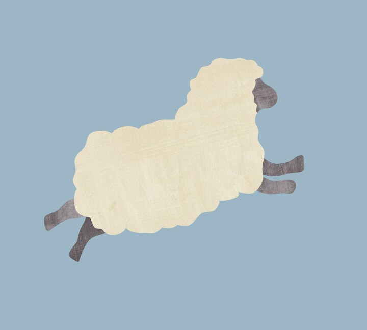 Sheep Wall Decals Sheep Fabric Wall Decals Etsy