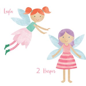 Fairy Wall Decals Fairy Fabric Wall Decals | Etsy