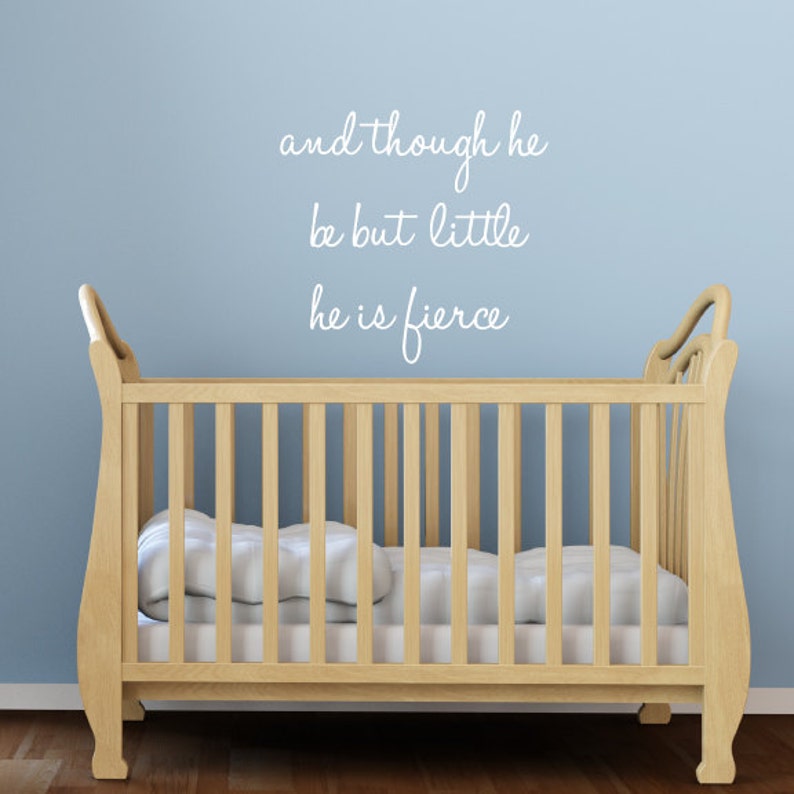 Nursery Wall Decals Quote Nursery Quote Fabric Wall Decals Etsy