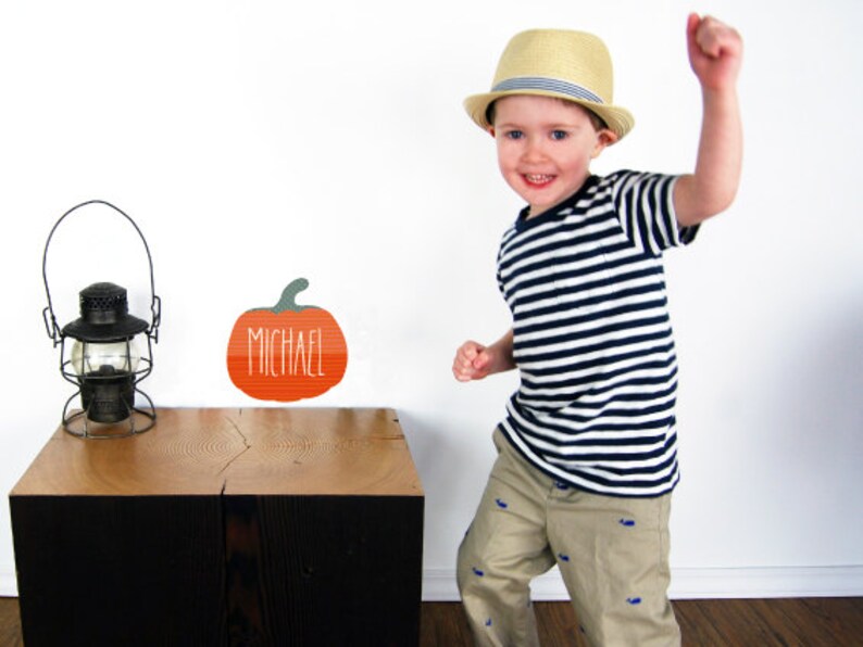 Halloween Wall Decals  Pumpkin Fabric Wall Decals image 2