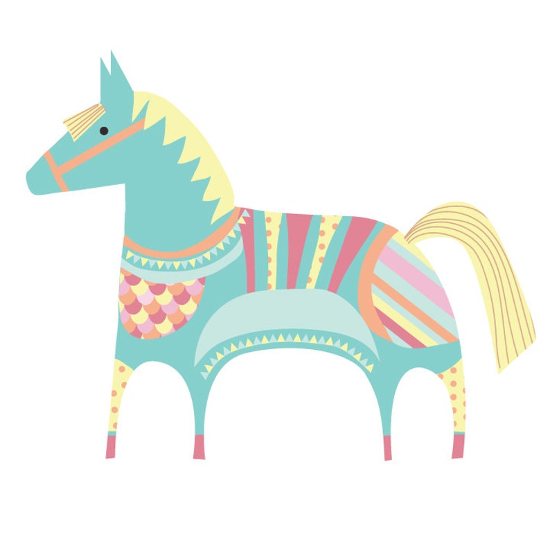 Horse Wall Decals Pony Fabric Wall Decal Etsy