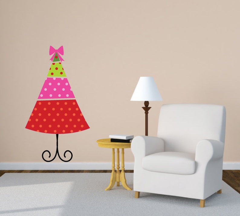 Christmas Tree Wall Decal Reusable Holiday Wall Decals Etsy