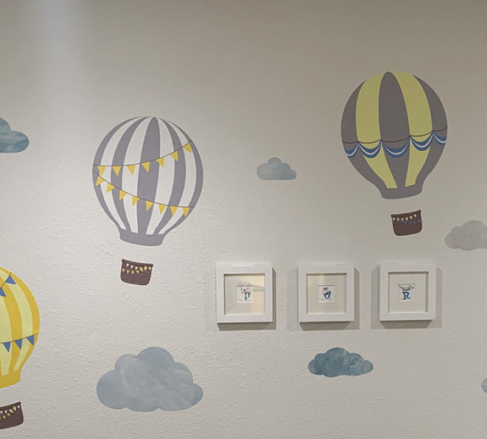 Hot Air Balloon Wall Decals Vintage Balloon Fabric Wall Etsy