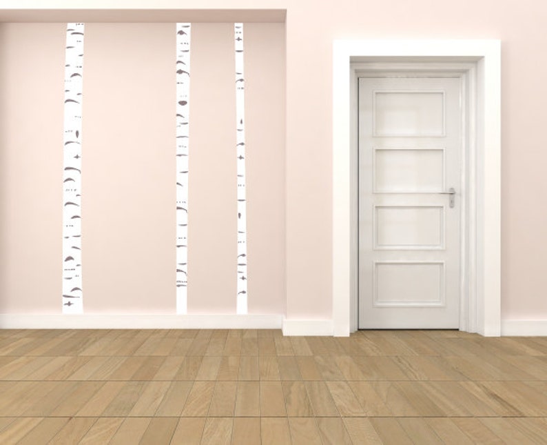 Birch Tree Fabric Wall Decals Set of 3 Etsy