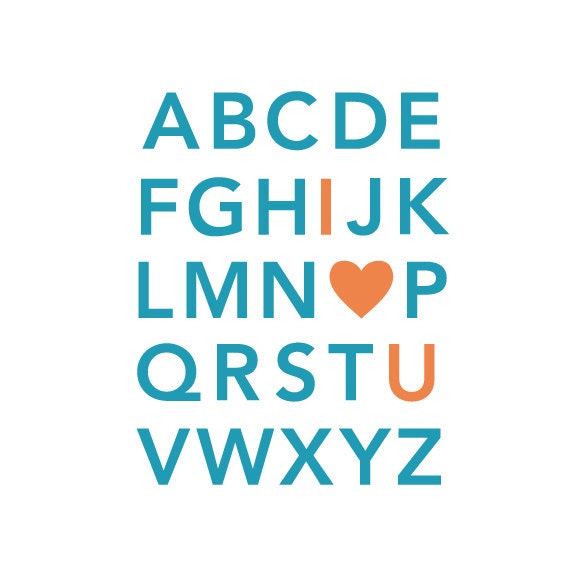 Large Alphabet Wall Decals Custom Color Alphabet Fabric Wall Etsy