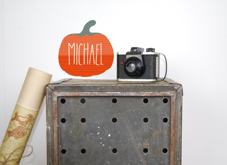 Halloween Wall Decals  Pumpkin Fabric Wall Decals image 0