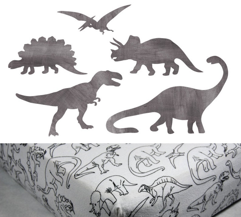 Dinosaur Wall Decals Dinosaur Fabric Wall Decals Etsy