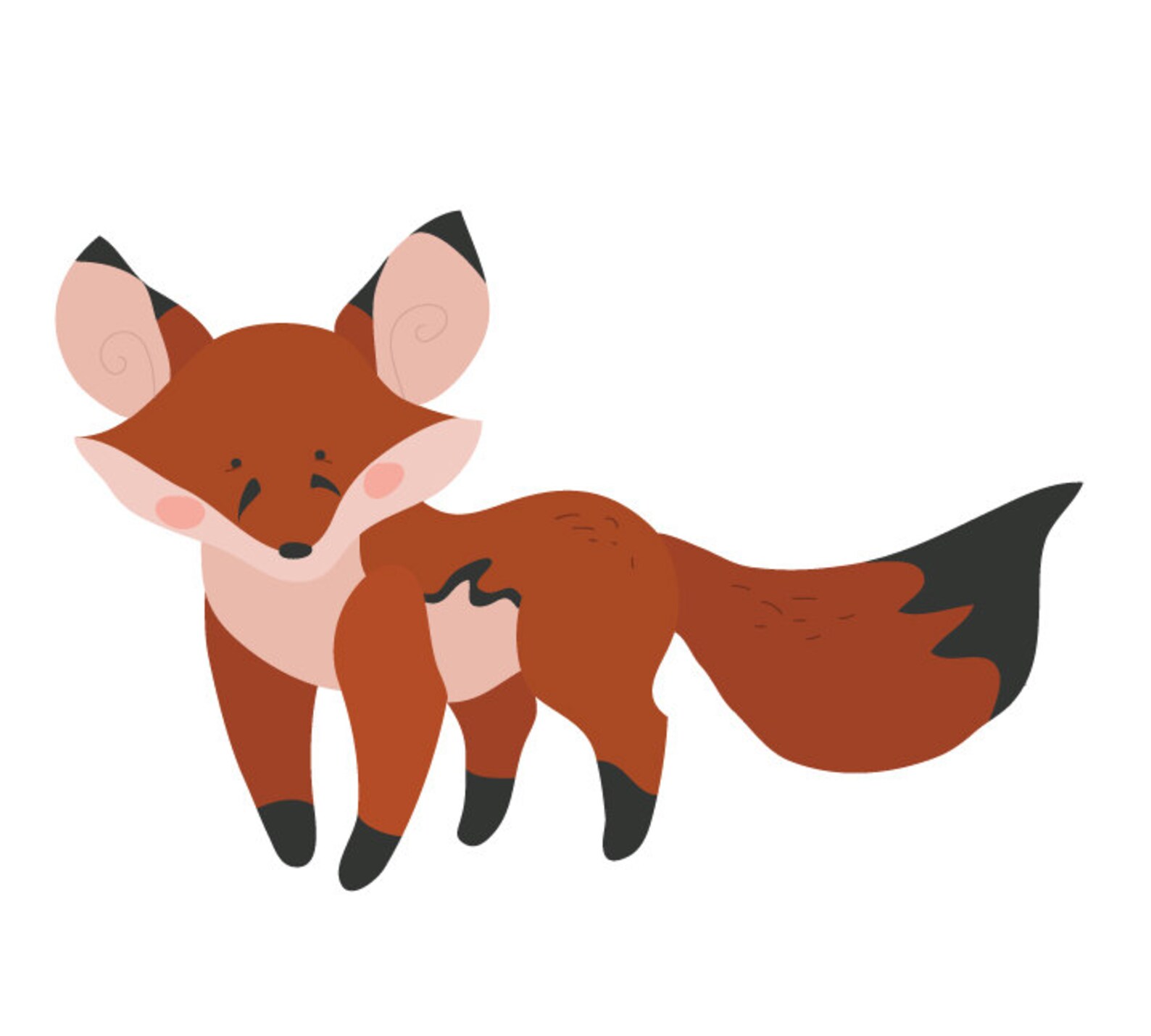 Fox Wall Decal Fox Fabric Wall Decals Etsy