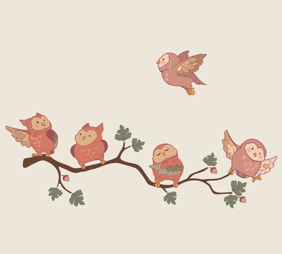Sunny Decals Owl Fabric Wall Decal Walmart Com Walmart Com