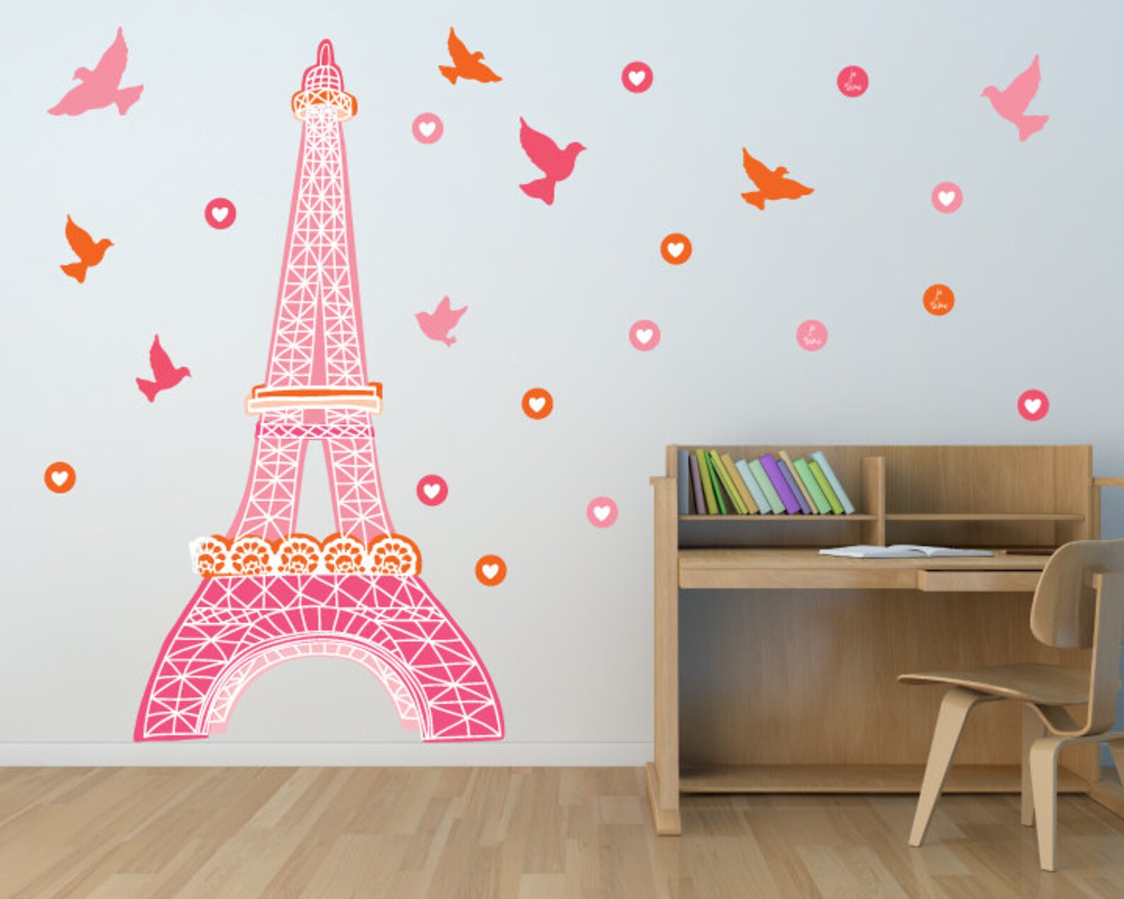 Paris Wall Decals Eiffel Tower Fabric Wall Decals Etsy
