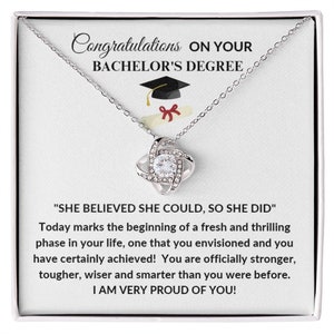 Sie glaubte, sie könnte, also tat sie Glückwünsche zu Ihrem Bachelor-Grad-Geschenk