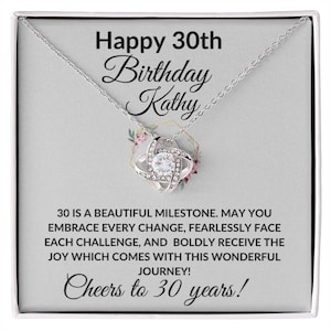 Cheers to 30 Year Happy 30th Birthday Women's Milestone Gepersonaliseerde Berichtkaart Verjaardagscadeau - Optionele naam toevoegen