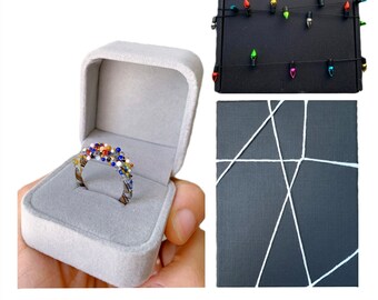Bague En Verre De Murano Authentique - Bijou Fantaisie Coloré, Neuf Avec étiquettes