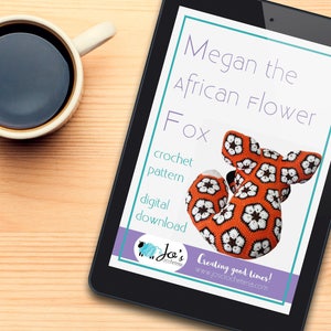 Megan the African Flower Fox Crochet Pattern image 5