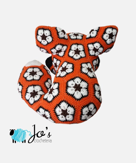Megan the African Flower Fox Crochet Pattern - Etsy