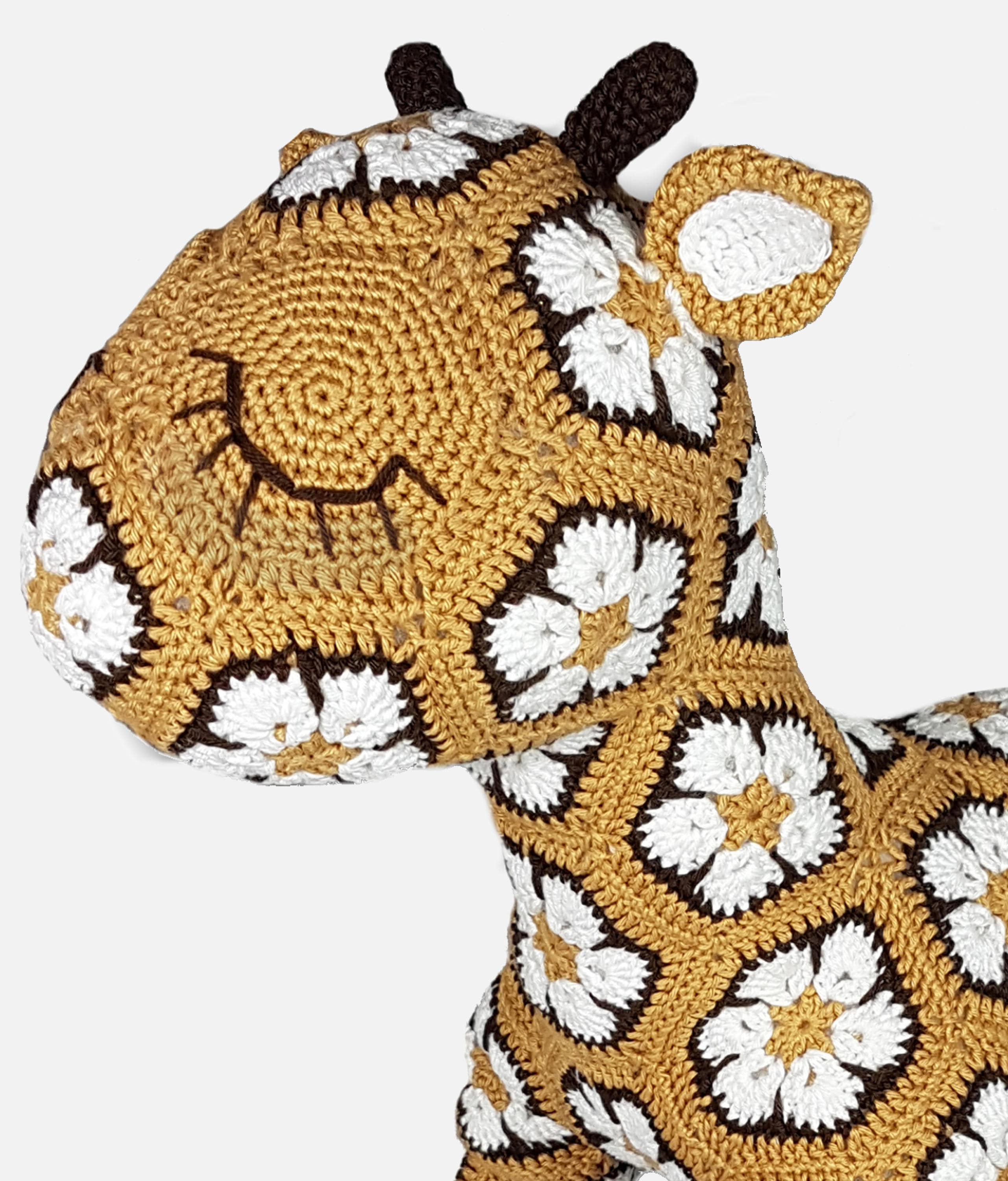 40 Reindeer Crochet Patterns: Add Homemade Warmth to Your Holiday Decor 10 Tina the African Flower Reindeer Crochet