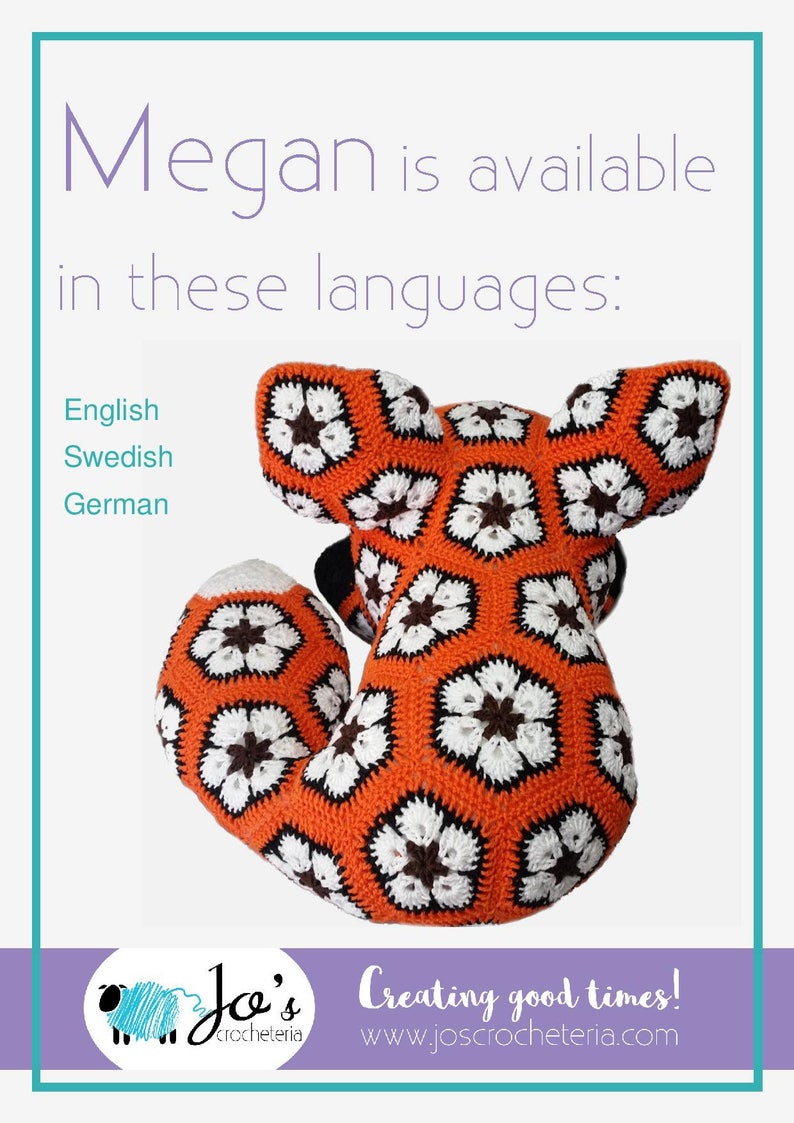 Megan the African Flower Fox Crochet Pattern image 6