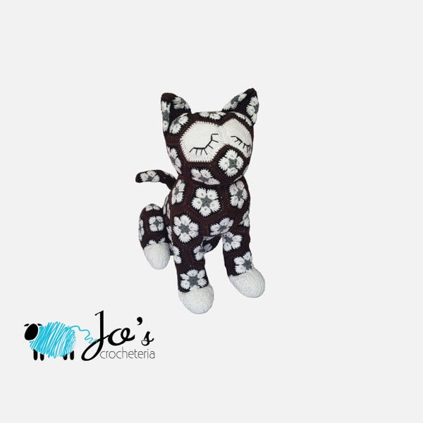 MOTIFS AU CROCHET - Chat au Crochet Fleur Africaine