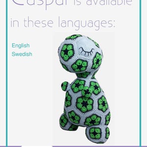 CROCHET PATTERN Caspar the African Flower T-Rex/Dinosaur Crochet Pattern image 7