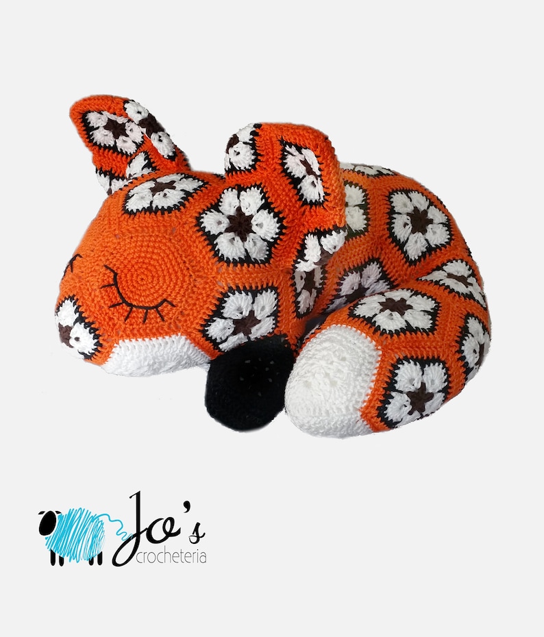 Megan the African Flower Fox Crochet Pattern image 4