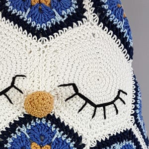CROCHET PATTERN Maggie the African Flower Owl Crochet Pattern image 4