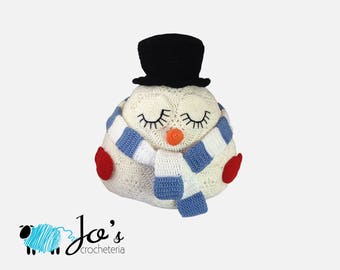 Crochet Pattern - Roger the African flower Snowman