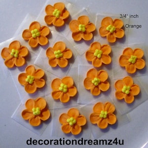 12 - 3/4&quot; Edible Rose, Edible Flower, Edible Topper, Royal Icing Flower, Cake Topper, Sugar Flower, Wedding Flower, Decorationdreamz4u