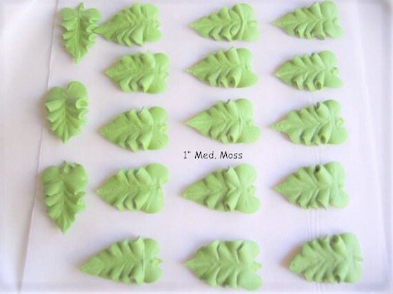 16 1 Edible Rose Edible Leaves Edible Topper Edible Etsy