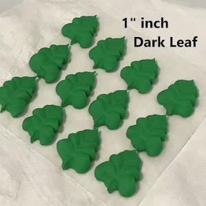 16 - 1&quot; Edible Rose, Edible Leaves, Edible Topper, Edible Decoration, Royal Icing Flower, Cake Topper, Edible Sugar Flower, Wedding Flower