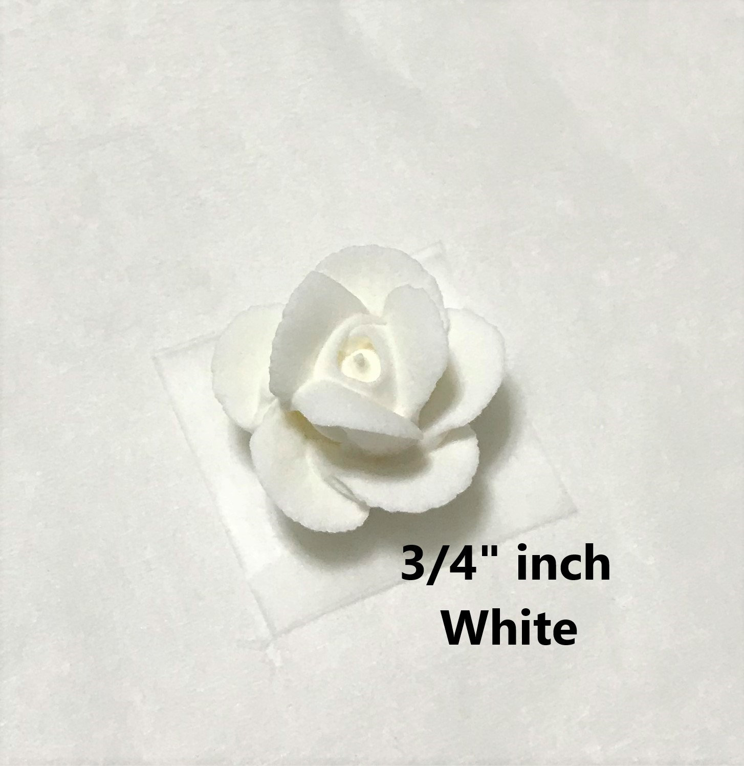 25 3/4 Inch Edible Small Royal Icing Flower Sugar Rose Etsy