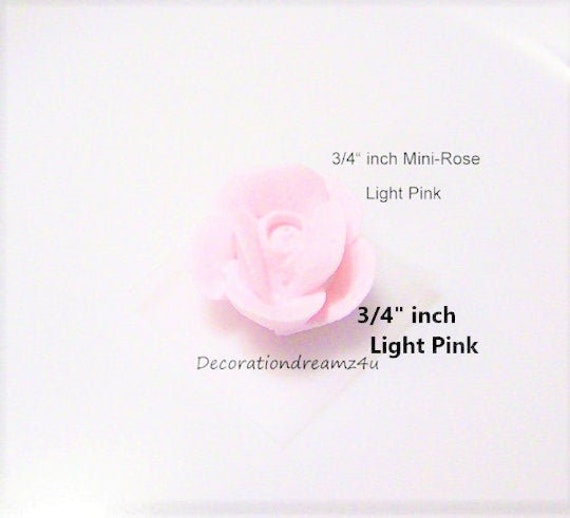 25 3/4 Inch Edible Small Royal Icing Flower Sugar Rose Etsy