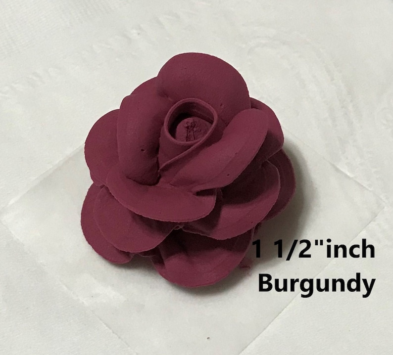 10 1 1/2 Edible Rose Edible Flower Topper Edible Etsy