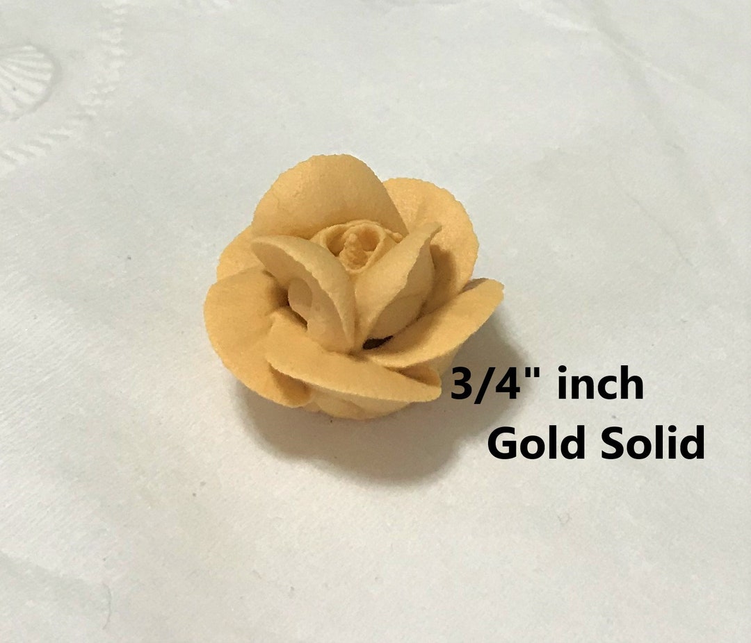 25 3/4 Inch Edible Small Royal Icing Flower Sugar Rose Etsy