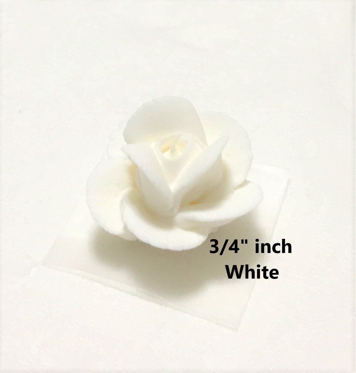 25 3/4 Inch Edible Small Royal Icing Flower Sugar Rose Etsy