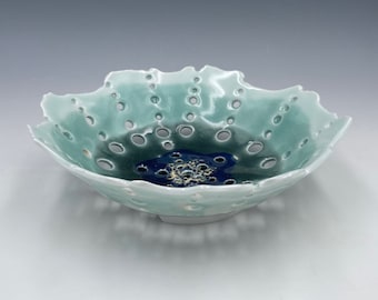 Free Form Porcelain Lace Bowl