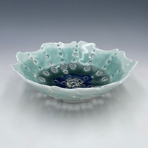 Free Form Porcelain Lace Bowl