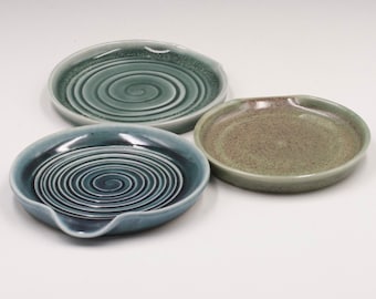 Reposacucharas de porcelana hechos a mano
