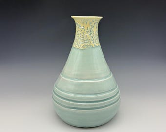 Jarrón alto de celadón