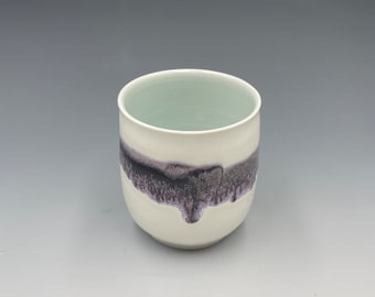 Contemporary Cup with Purple Hues