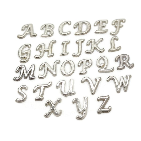 Letter Charms, Script Letter Charms, Floating Locket Charms, Charms For Lockets, Locket Letter, Alphabet Charms, Charm Necklace